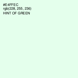 #E4FFEC - Hint of Green Color Image